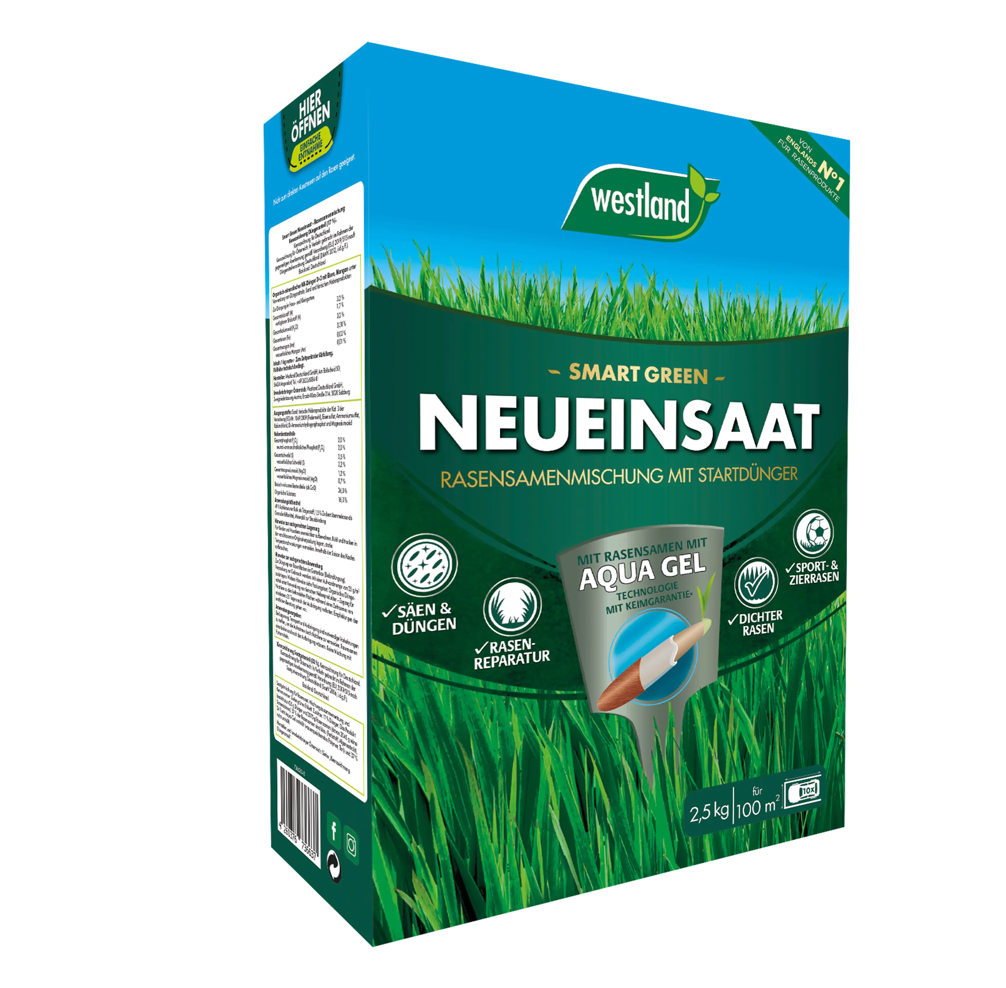 Westland Smart Green Neueinsaat für 100 m² 2,5 kg