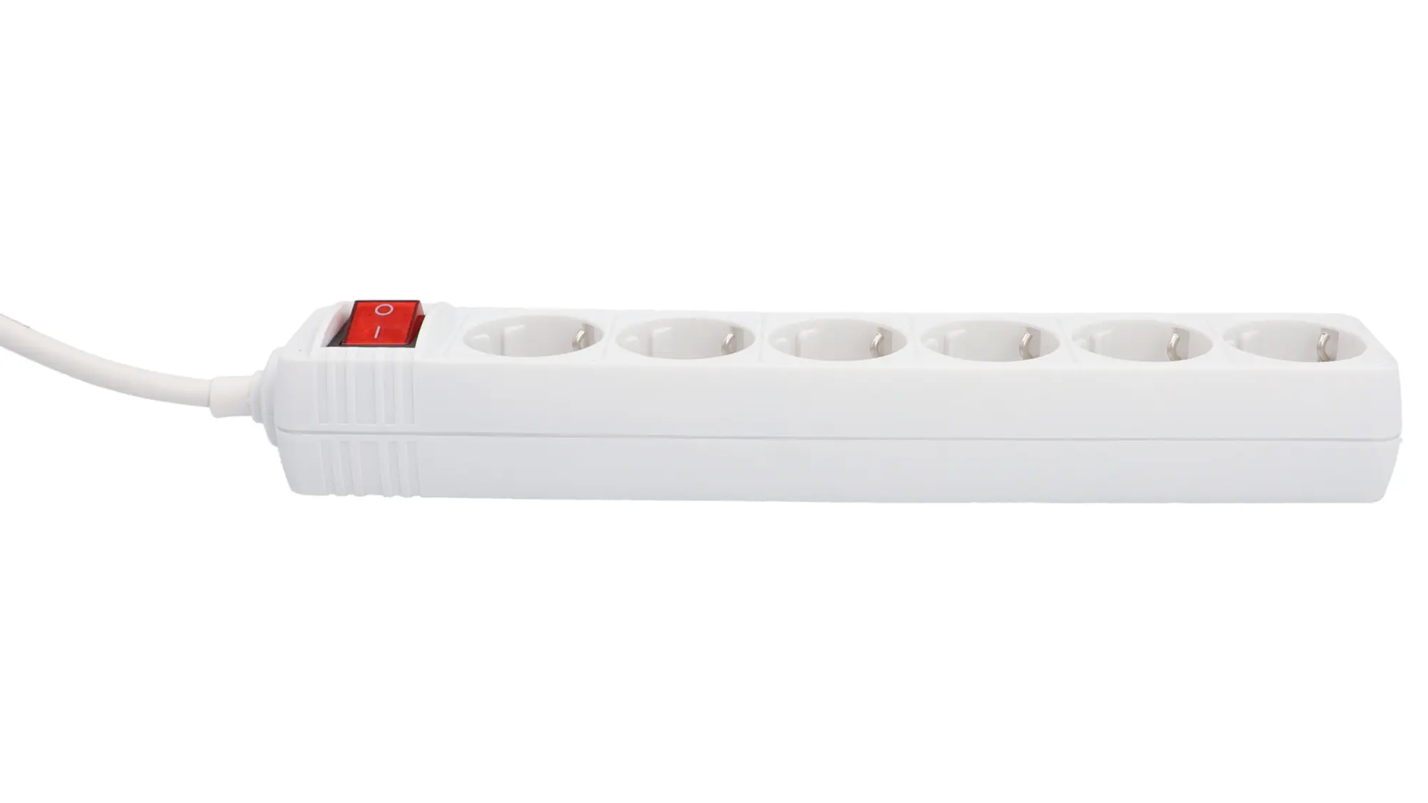 Unitec Tischsteckdose 6-fach mit Schalter 2 m
