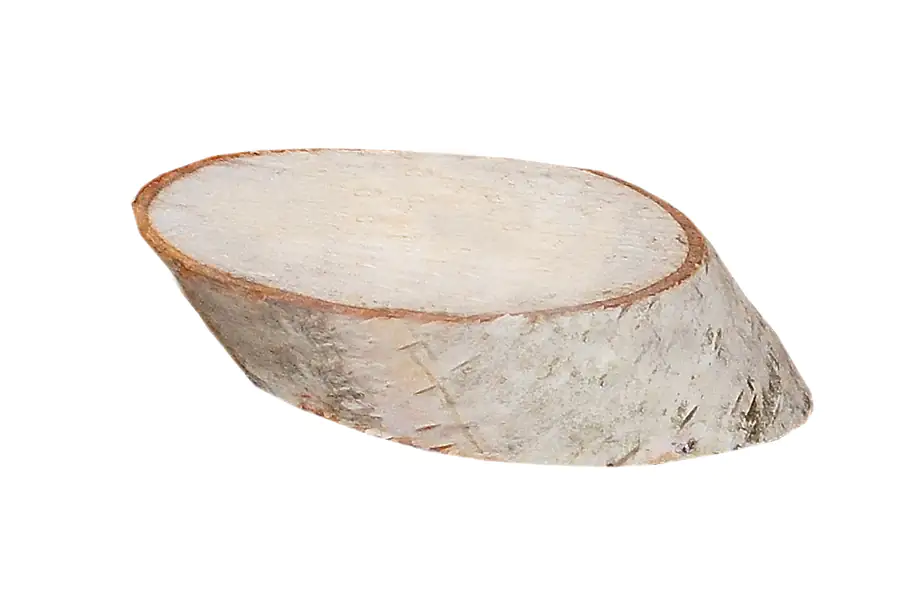 Birkenholzscheiben oval 100% Natur 8-10 cm ø