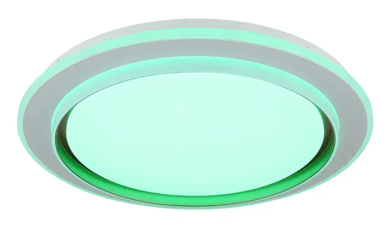 Globo Deckenleuchte Janice Ø 49 x 7 cm weiß matt RGB
