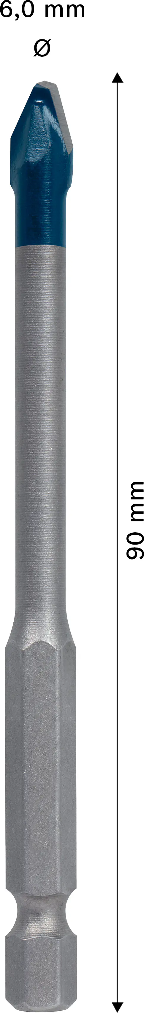 Bosch Expert HEX-9 HardCeramic Bohrer 6 x 90 mm