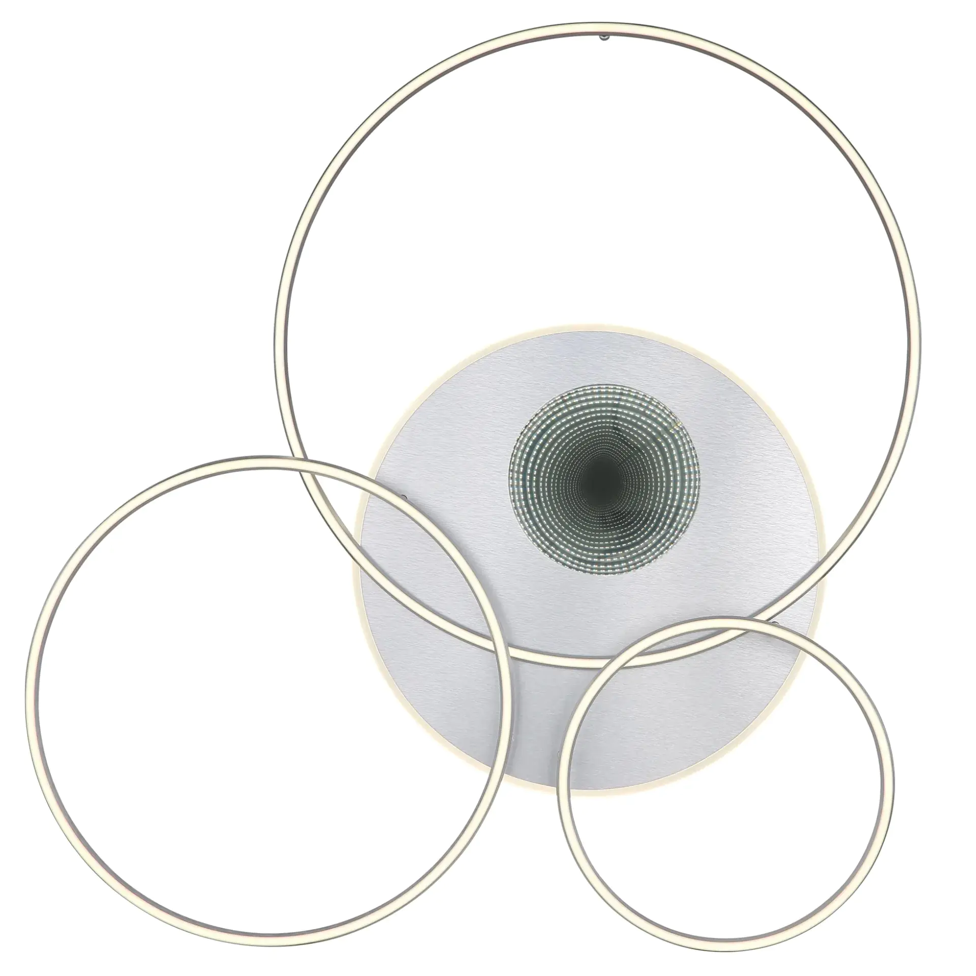 Globo LED Deckenleuchte Invertina silberfarben