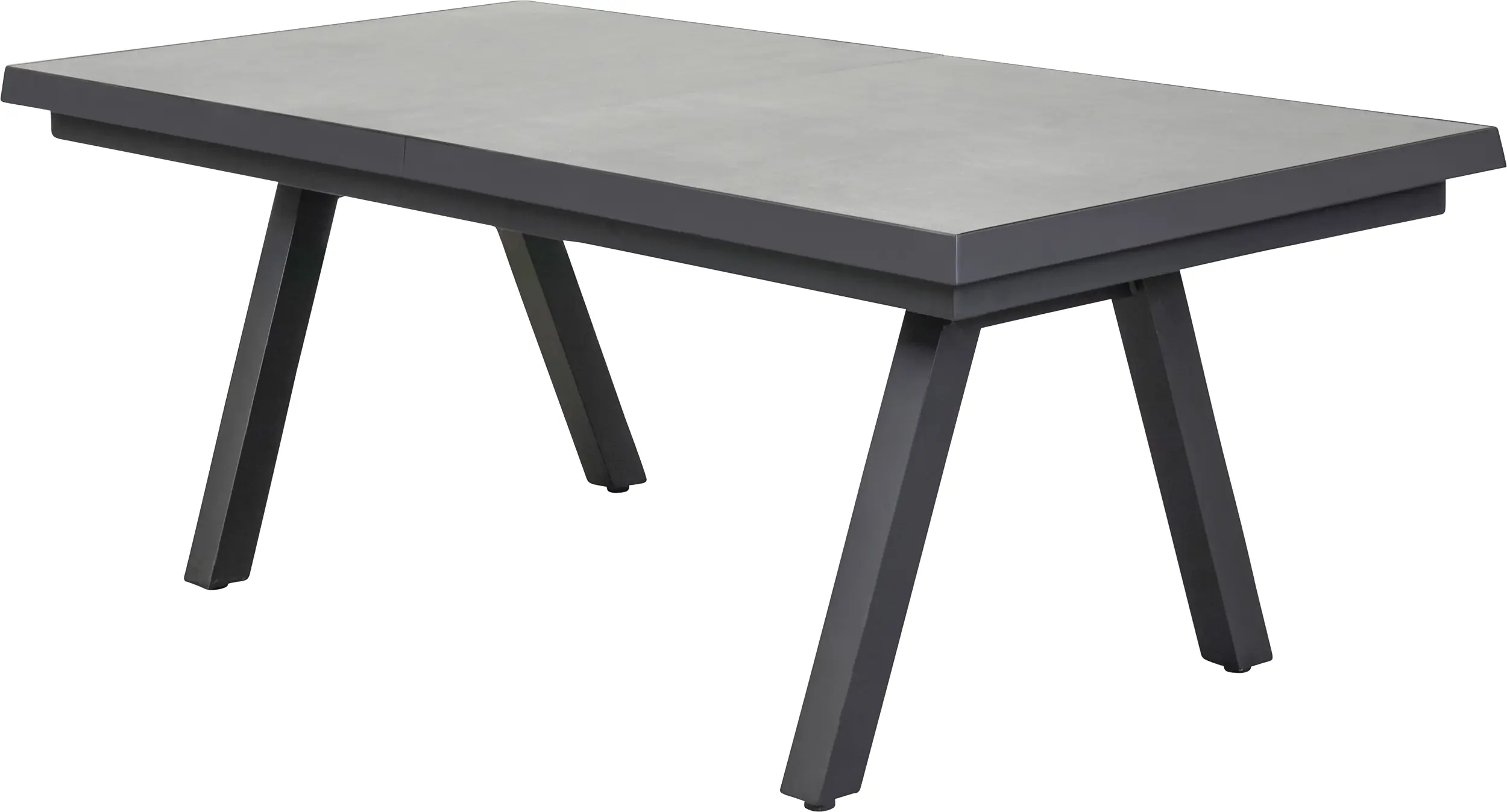 Gartentisch Aluminium Vivera II 200/260 x 100 cm ausziehbar anthrazit