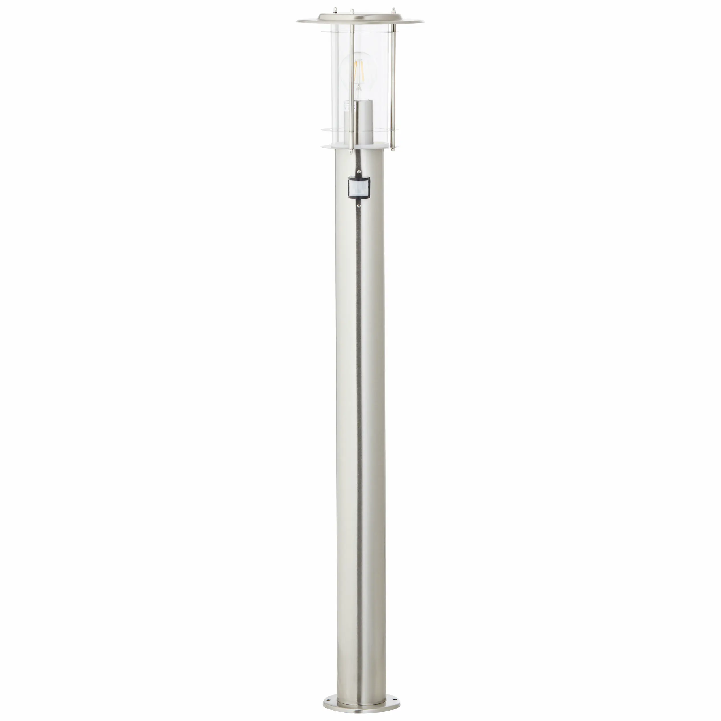 Brilliant Wegeleuchte York edelstahl 100 cm Bewegungsmelder E27 40 W