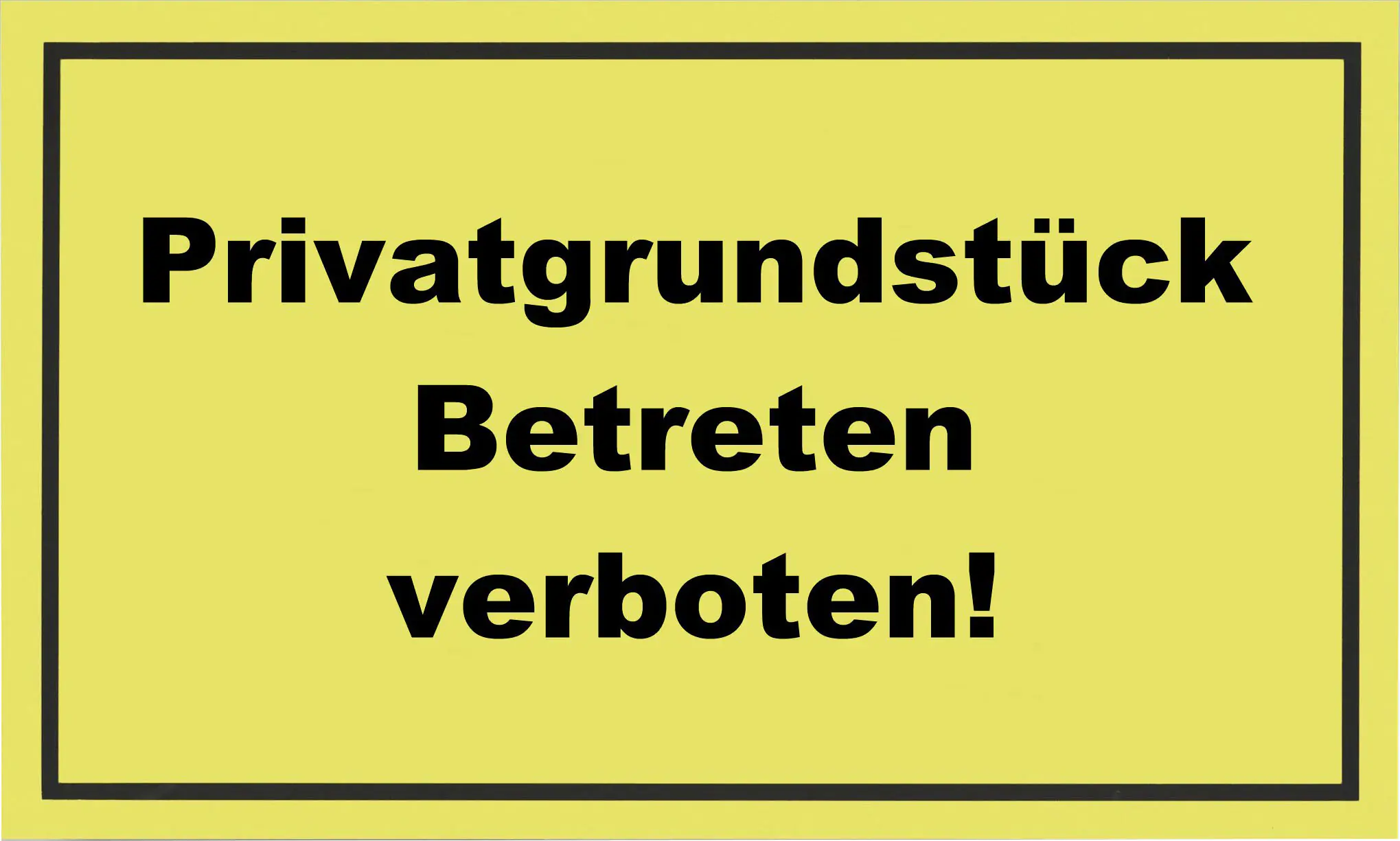 Metafranc Hinweisschild Privatgrundstück 200 x 300 mm
