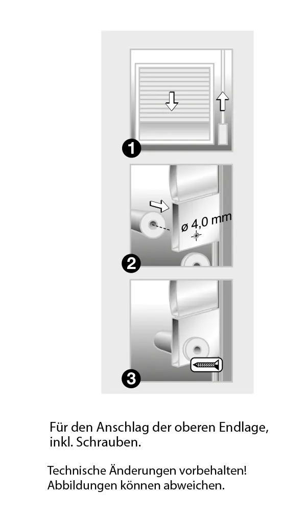Schellenberg Anschlagstopfen Länge: 40 mm, Ø 20 mm, für Rollladen, grau