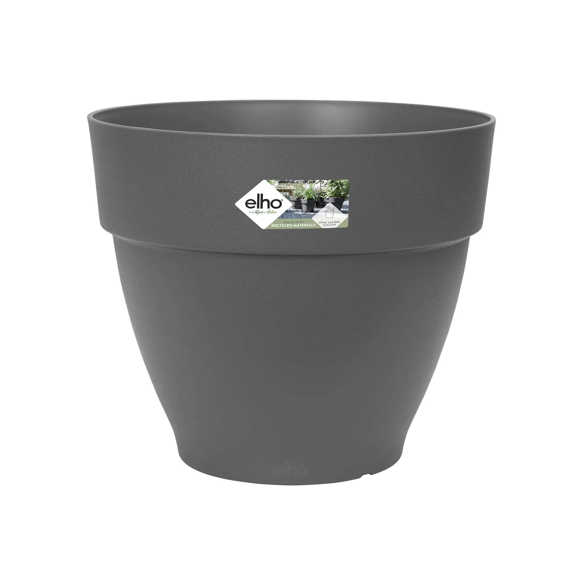 Elho Übertopf Kunststoff anthrazit Ø 65 cm Vibia Campana 