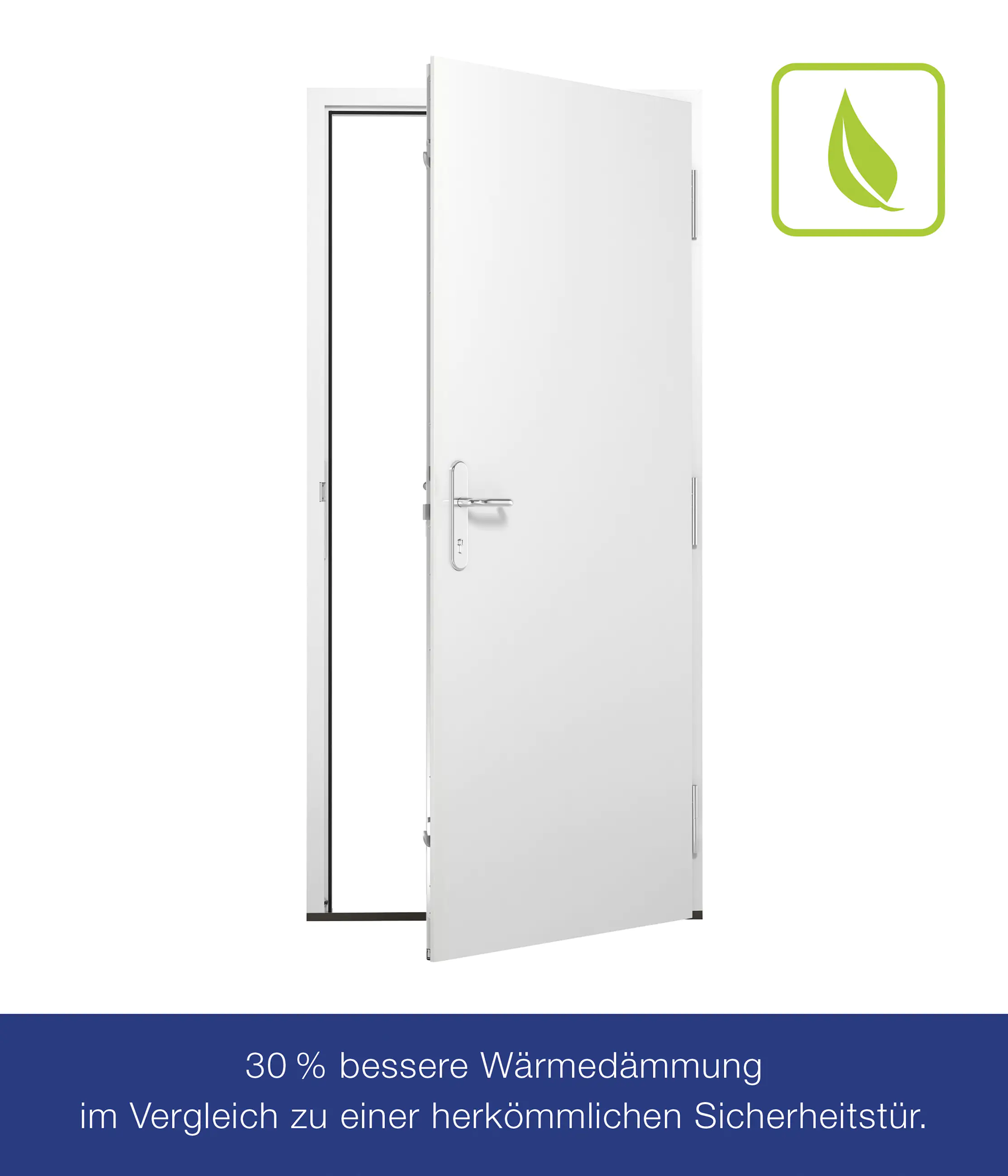 Hörmann Sicherheitstür KSI Thermo46 RC2 weiß 100 x 212,5 cm Rechts