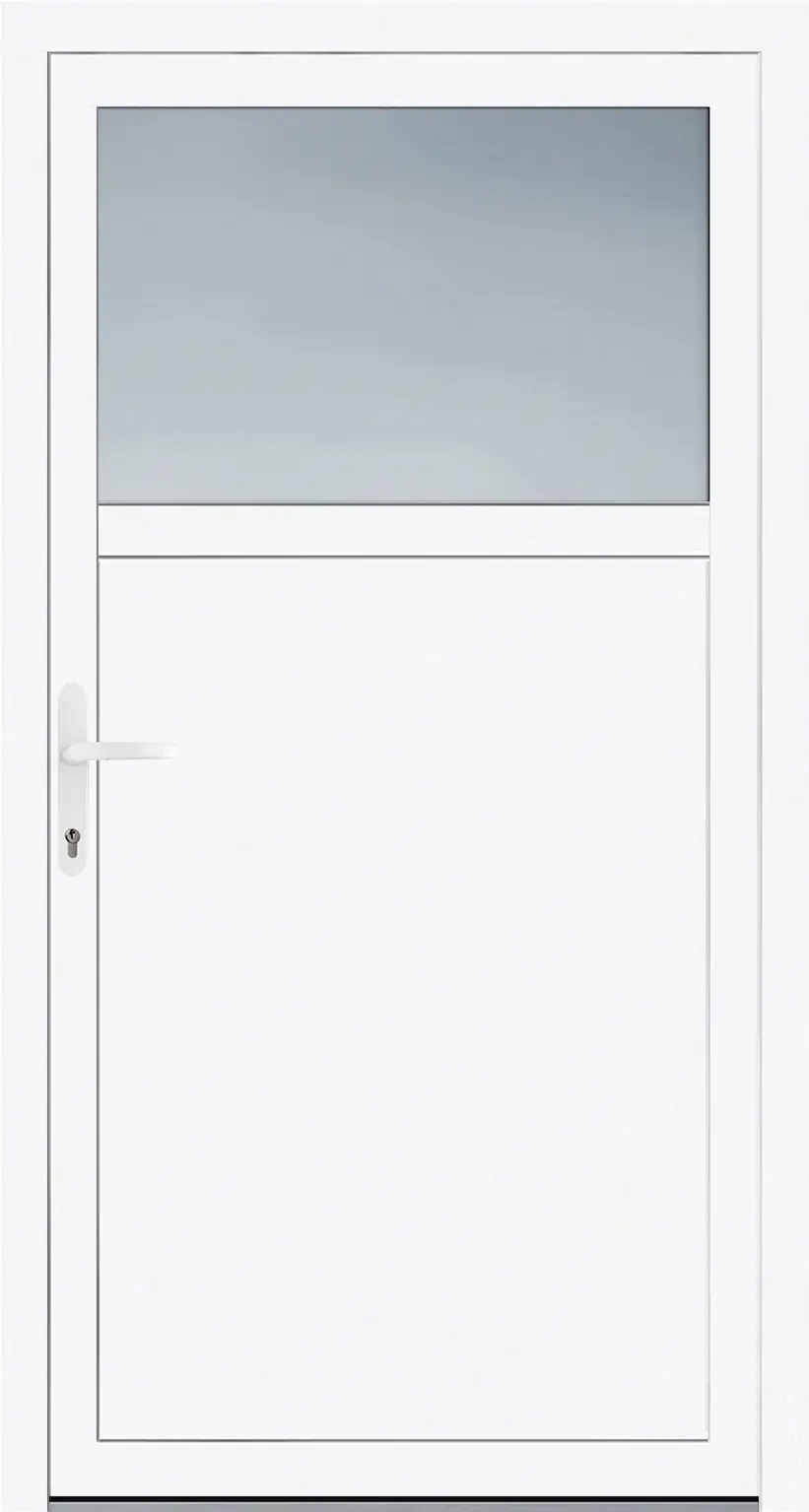 Panto Nebeneingangstür Kunststoff Premium 510 98 x 198 cm DIN links weiß