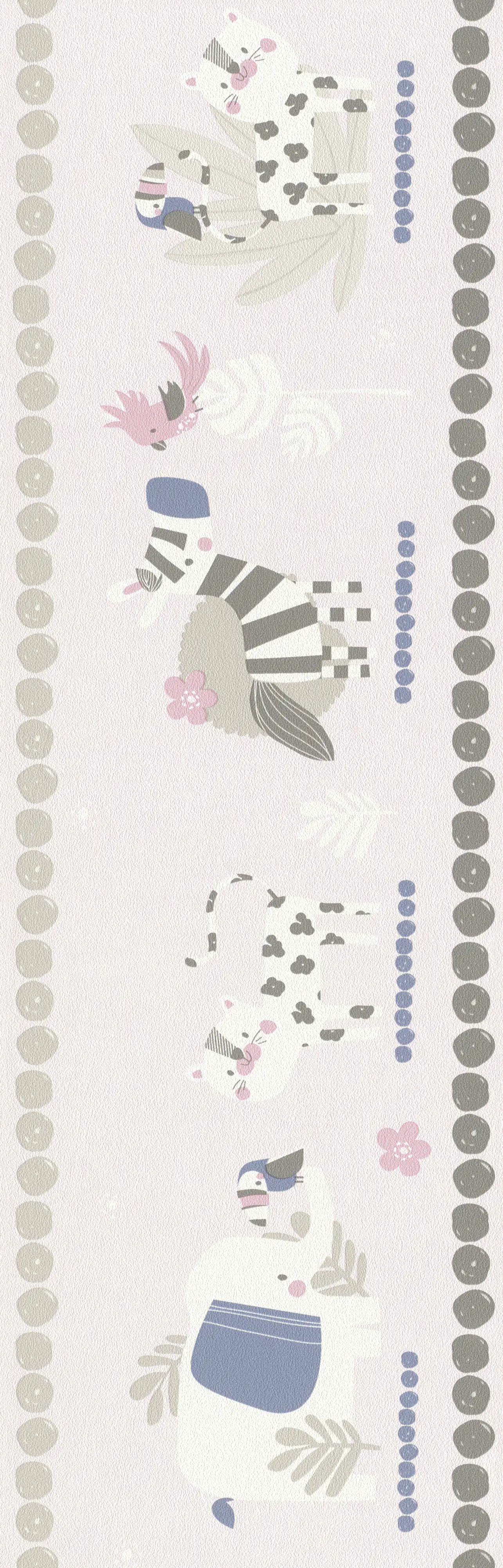 Rasch Papierborte 249873 Bambino XVIII rosa 5 x 0,17 m