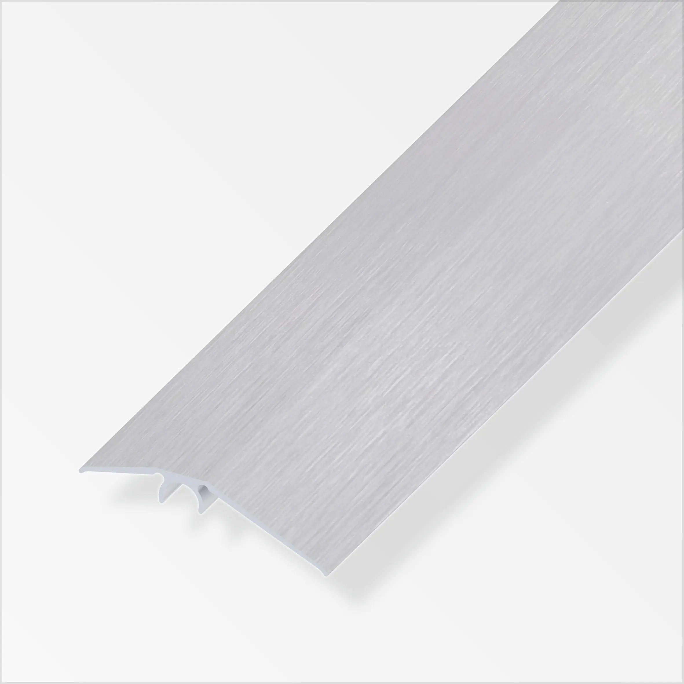 alfer Niveauausgleichs-Profil 1 m, 56 mm Aluminium eloxiert gebürstet grau