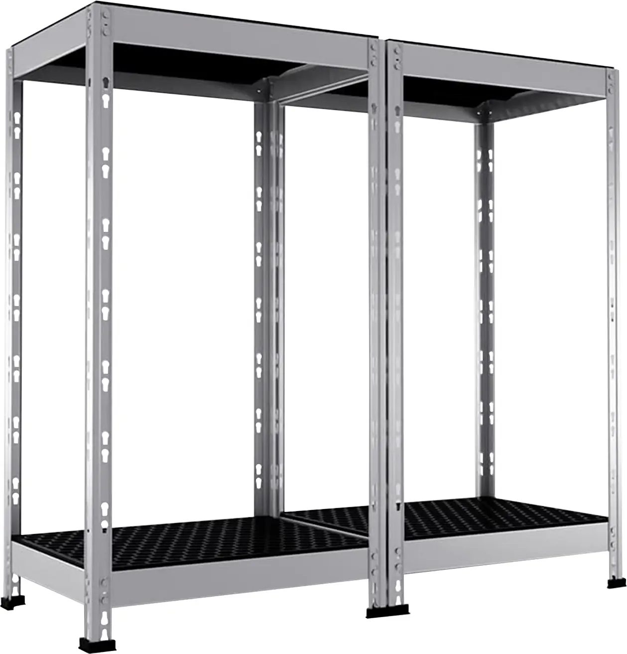 Ar Shelving Regal Rivet Allroad Kunststoff 180 x 50 cm 4 Böden 400 kg