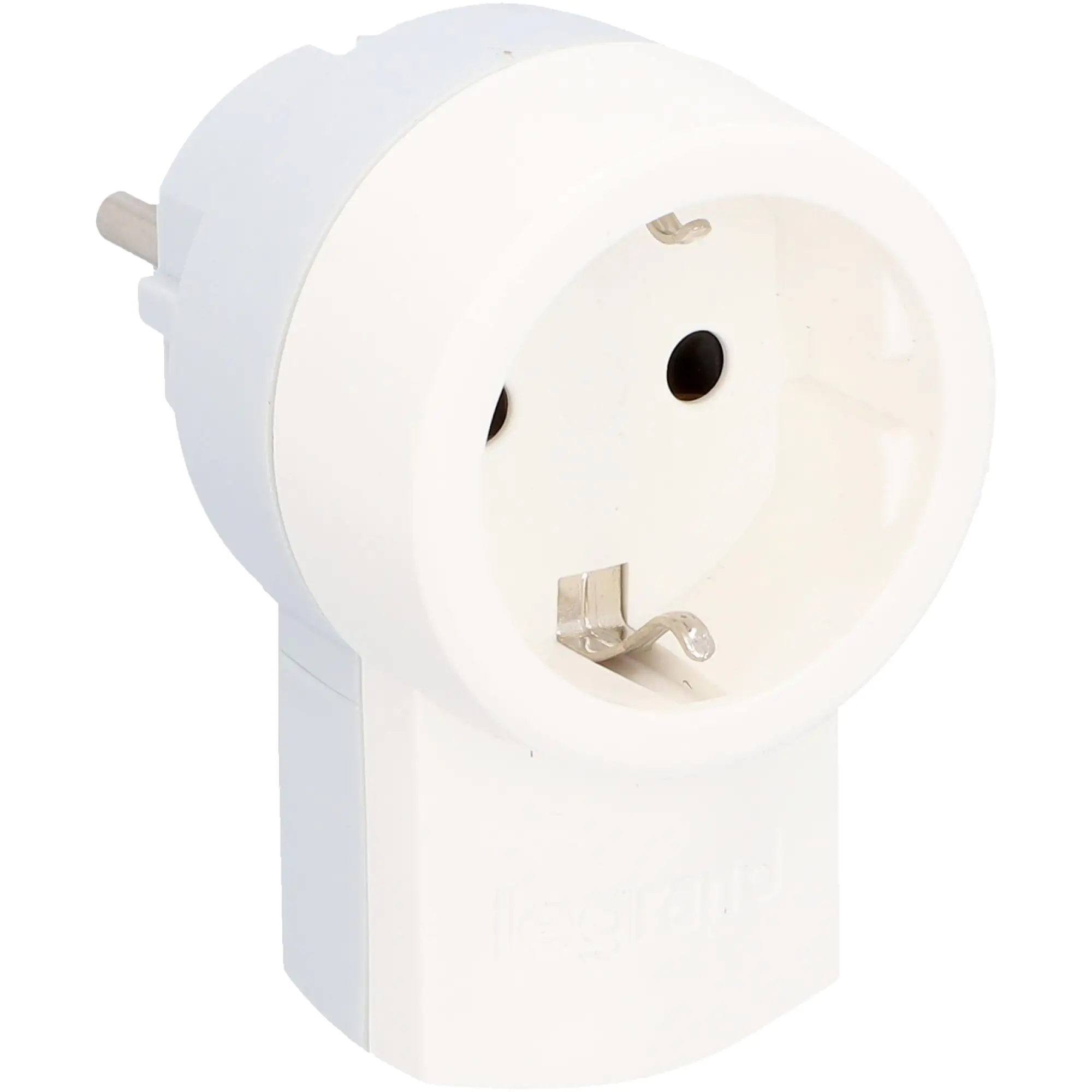 LEGRAND Schutzkontakt-Stecker integrierte Kupplung weiß