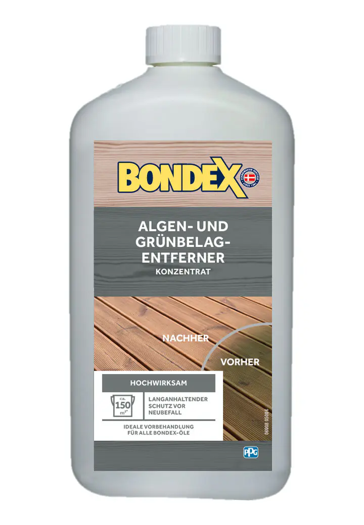 Bondex Algen- und Grünbelags-Entferner Konzentrat  Farblos 1 L