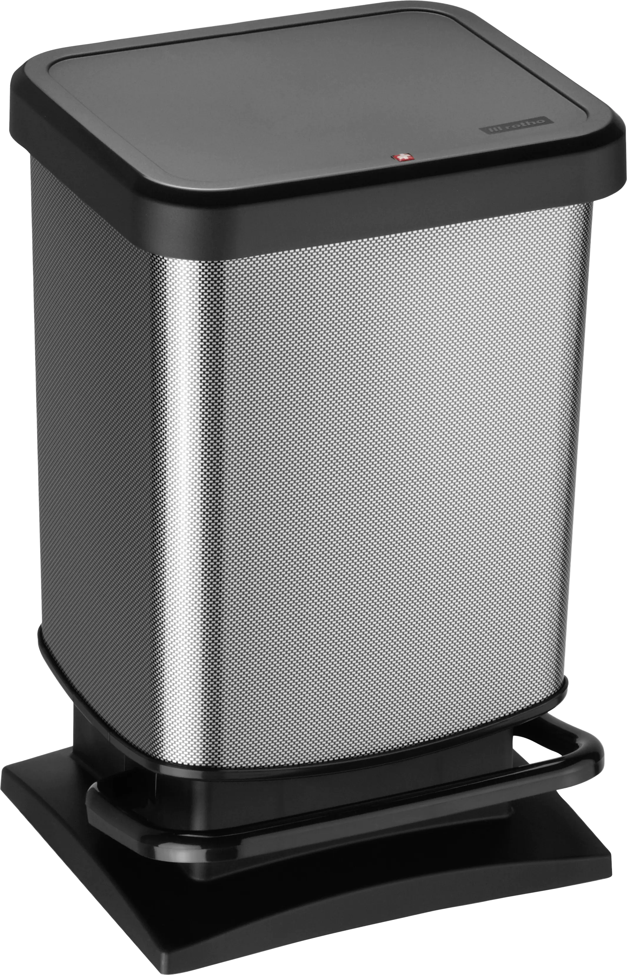 Rotho Treteimer Paso 20 L Dekor carbon