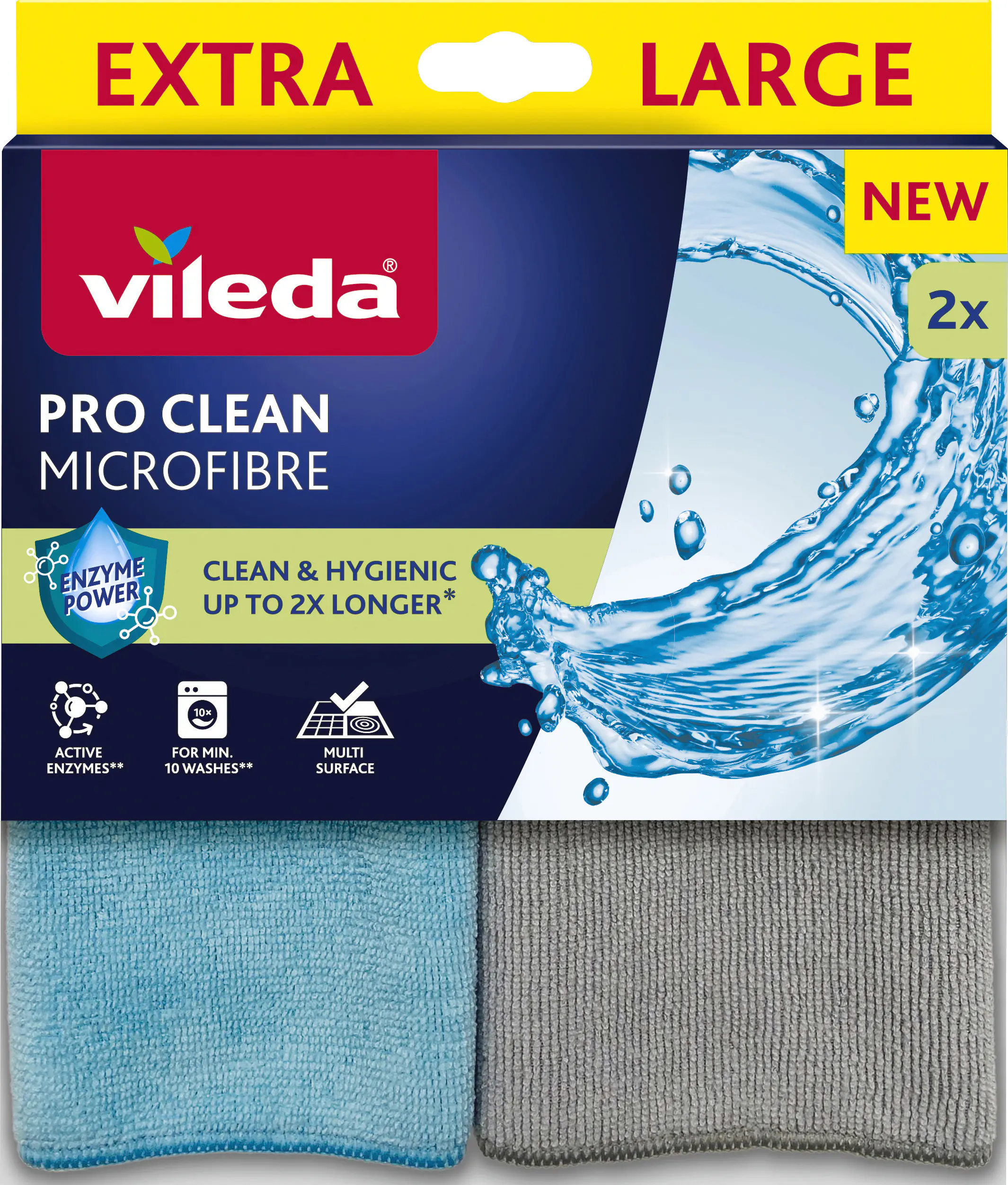 Vileda Microfasertuch Pro Clean 2er Pack