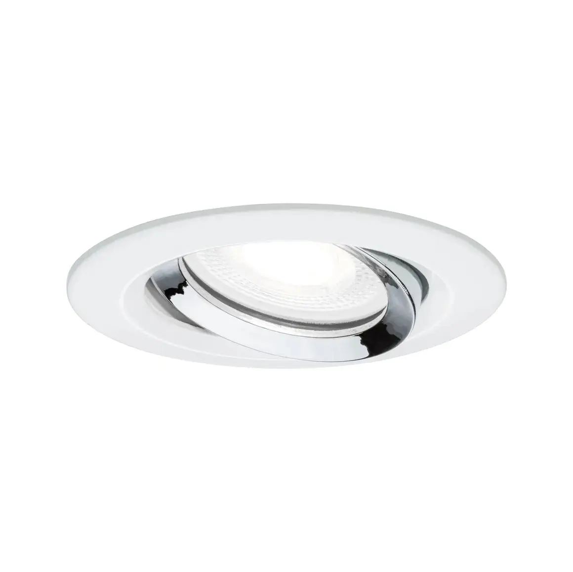 Paulmann LED-Einbauleuchte Nova Plus Ø 9,3 cm neutralweiß chrom weiß matt dimmbar