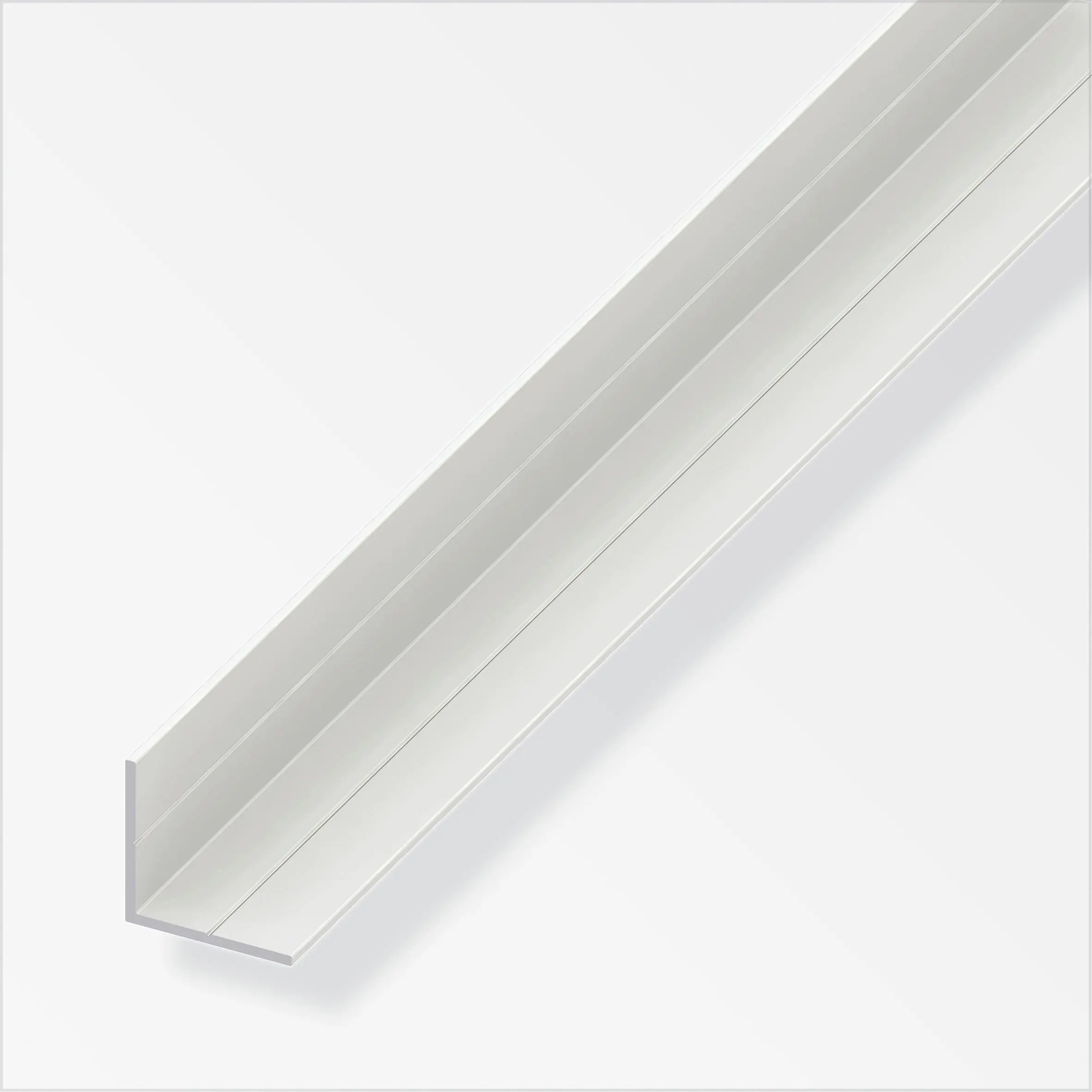 alfer Winkel 2.5 m, 29.5 x 29.5 mm PVC (Kunststoff) glatt weiss