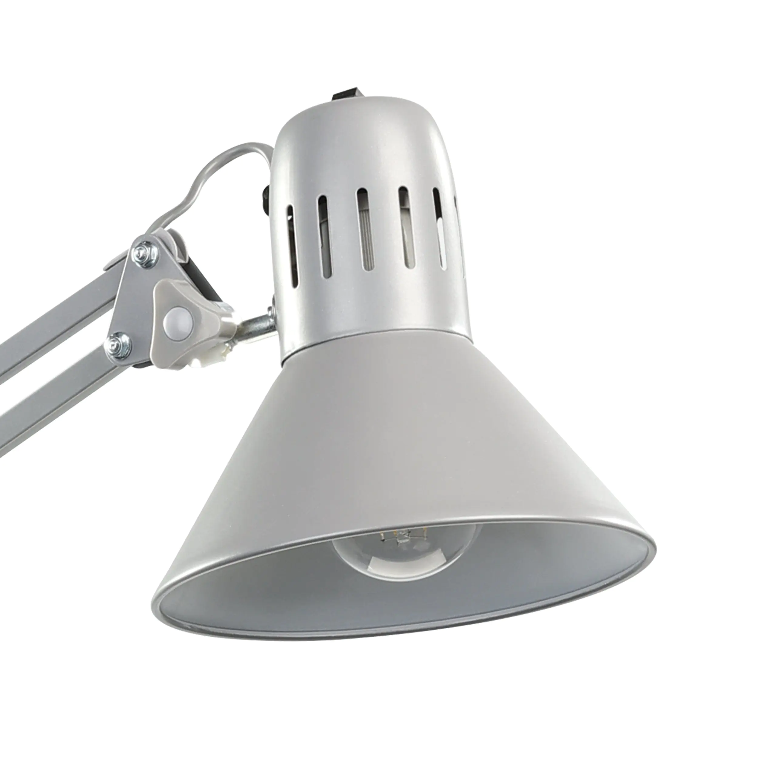 Eglo Klemm-Tischleuchte Firmo silber 73 cm E27