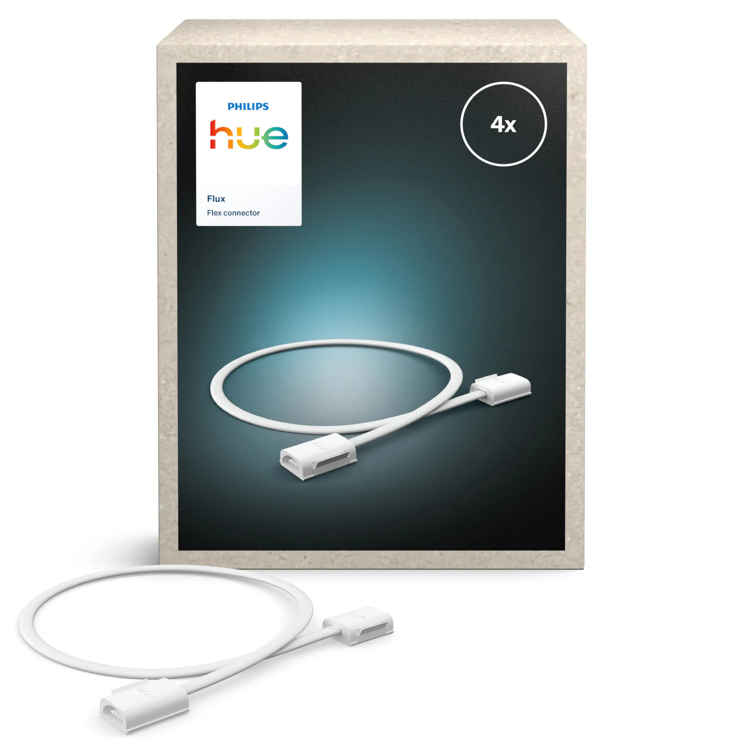 Philips Hue Verbinder Flux Gradient LED-Streifen weiß 4 Stück