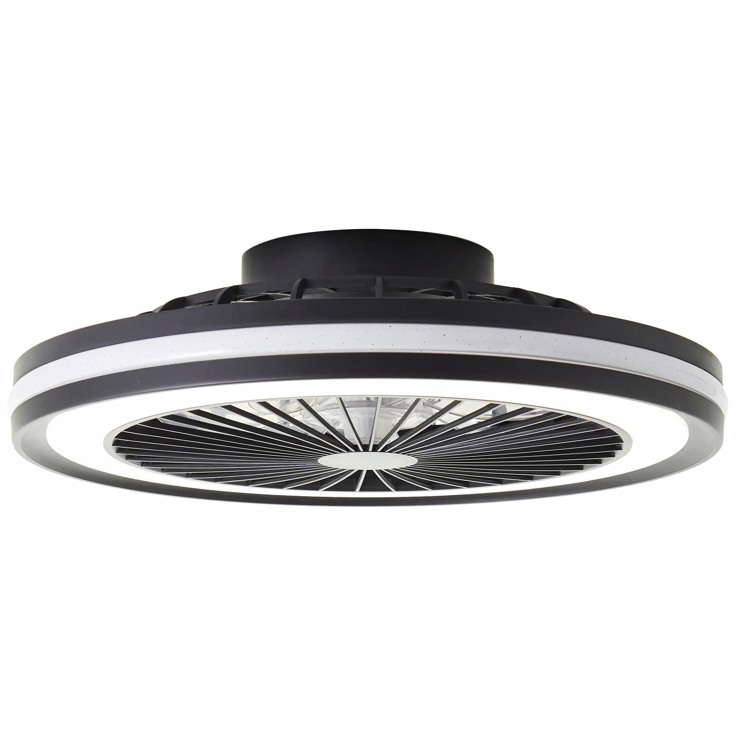Brilliant LED Deckenventilator Palmero Ø 46,5 cm 40 W schwarz