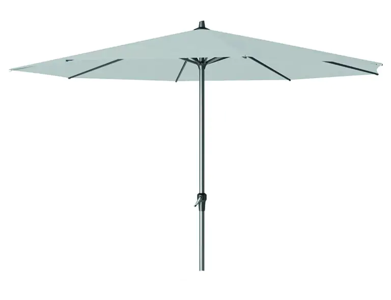 Siena Garden Mittelstockschirm Avio grau Ø 350 cm