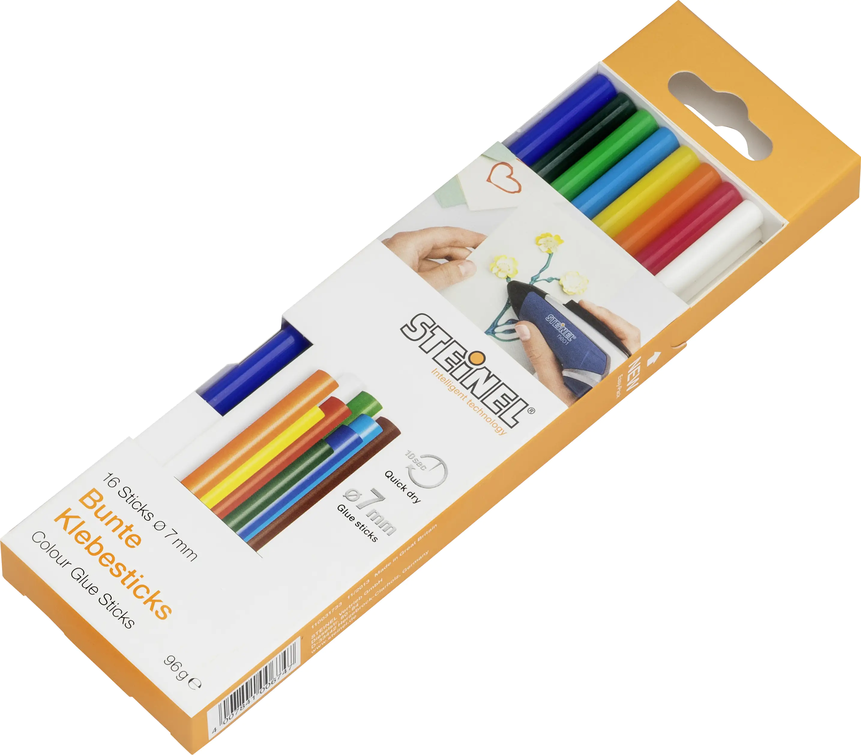Steinel Klebesticks Ø 7 mm bunt 16 Stück