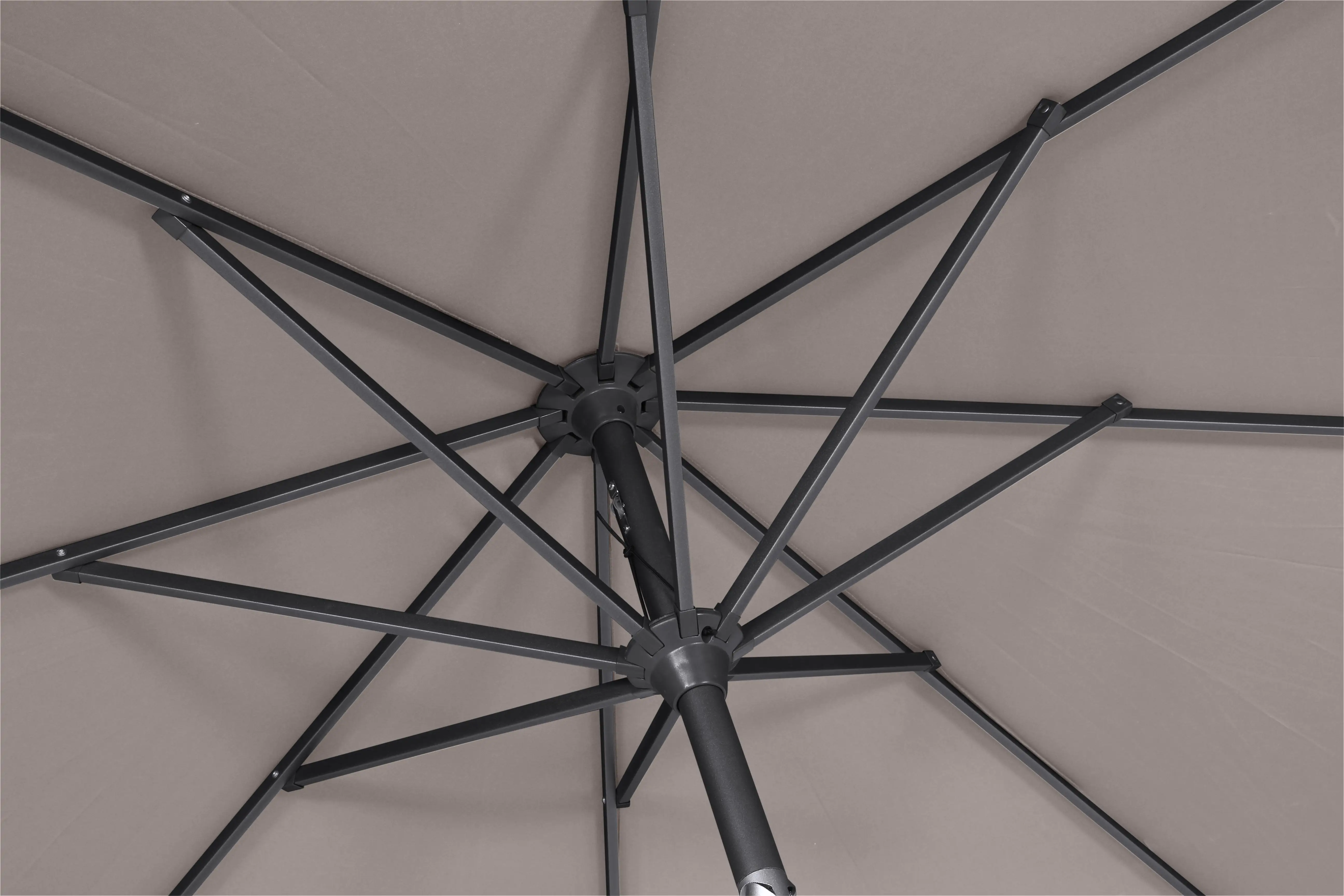 Siena Garden Mittelstockschirm Avio taupe, 250 x 250 cm