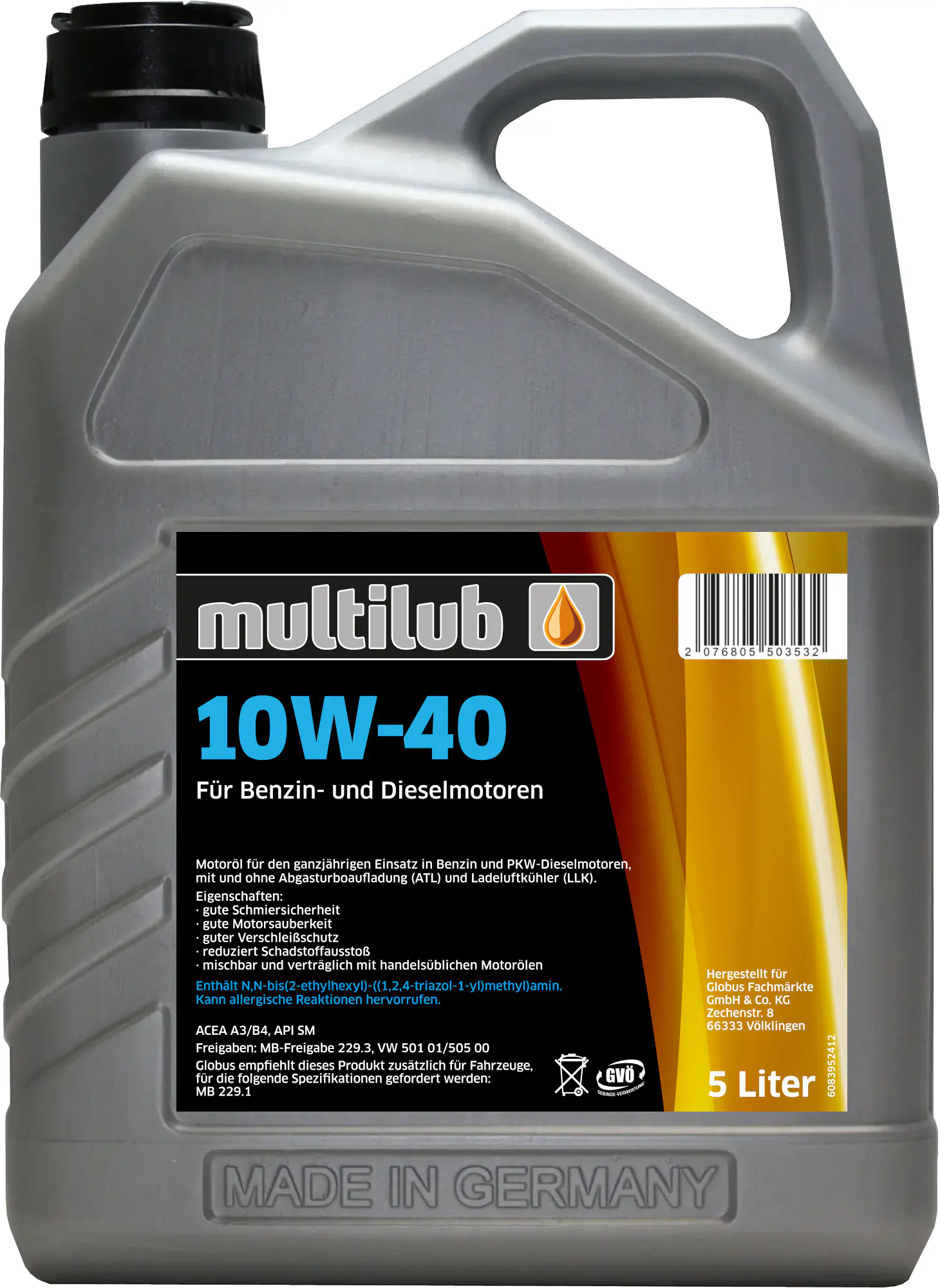 Multilub Motoröl 10W-40 5L