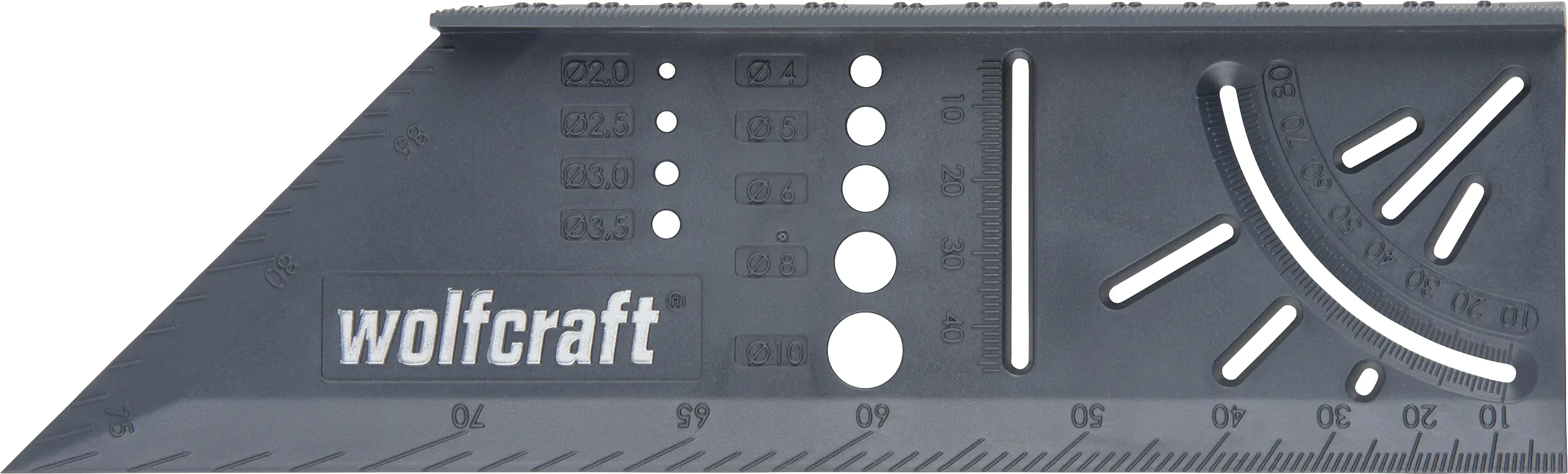 Wolfcraft 3D-Gehrungswinkel 45° und 90° als Streichmaß für paralle Linien