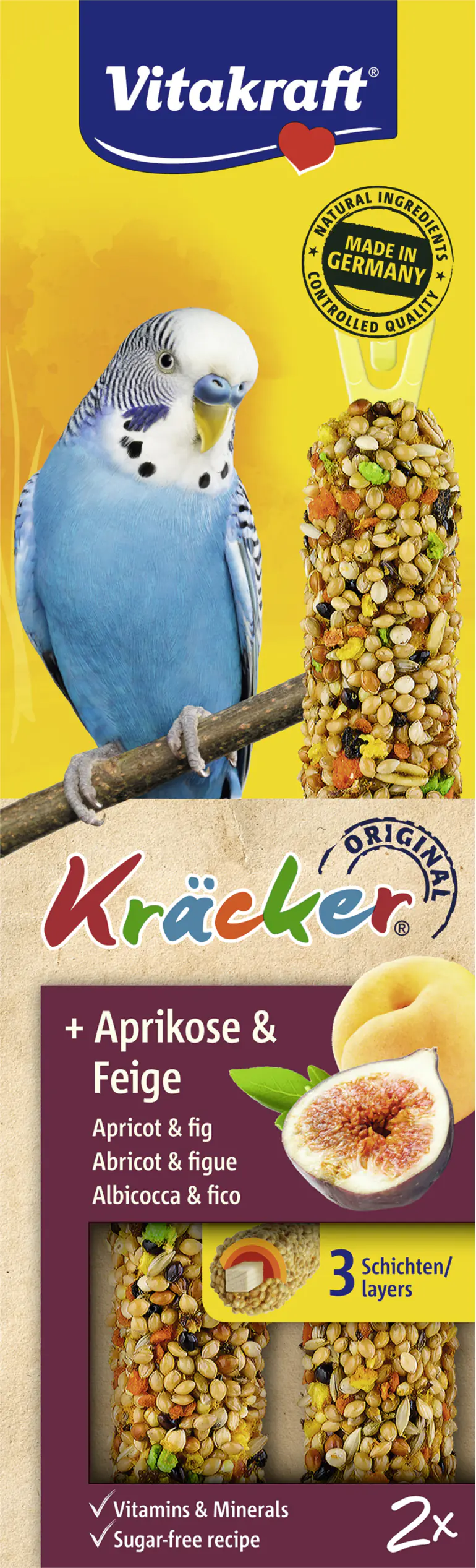 Vitakraft Kräcker® Aprikose & Feige 2 Stück / 60 g