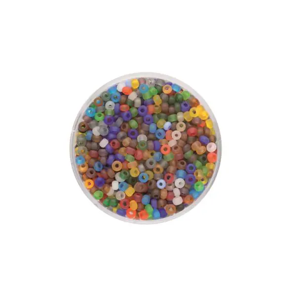 Glorex Rocailles Perlen 2,6 mm 17 g mattmix