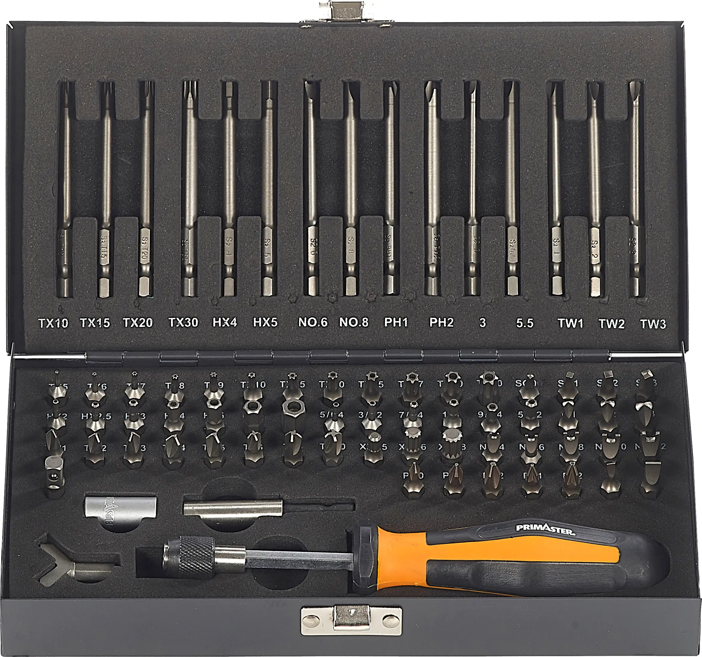 Primaster Mechaniker Spezial-Bit-Set SBS75 75-teilig 1/4"