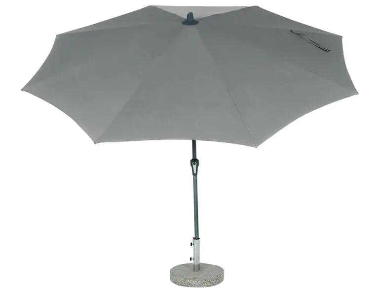 Siena Garden Mittelstockschirm Avio taupe Ø 300 cm