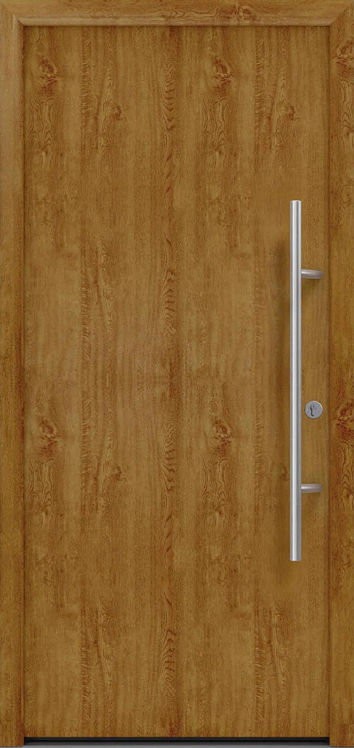 EcoStar Haustür ISOPRO Secur IPS 010 RC2 golden oak 110 x 210 cm