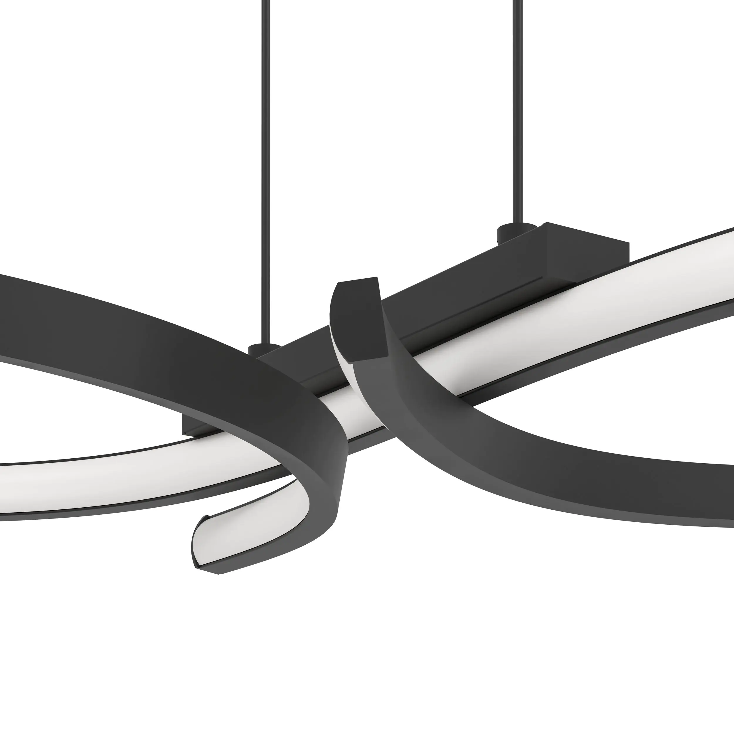 Eglo LED Hängeleuchte Serpins schwarz 66 x 30 x 110 cm