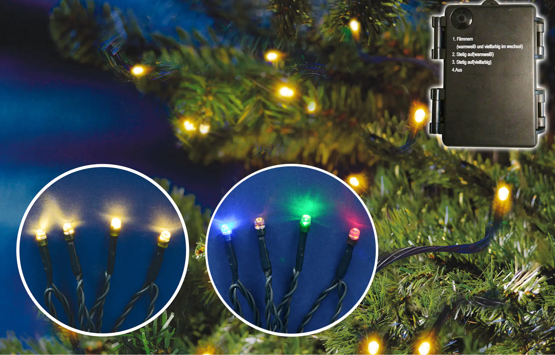 TrendLine LED Lichterkette mit 80 LED mit Timer