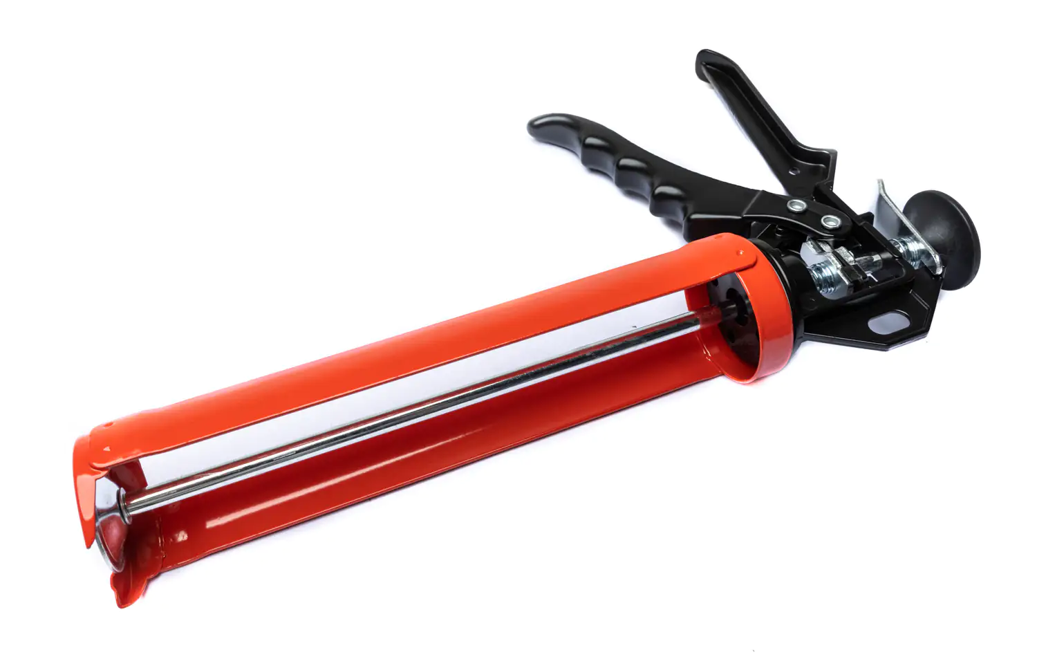 TrendLine Kartuschenpresse Stahl 310 ml rot-schwarz mit Schnellspannhebel