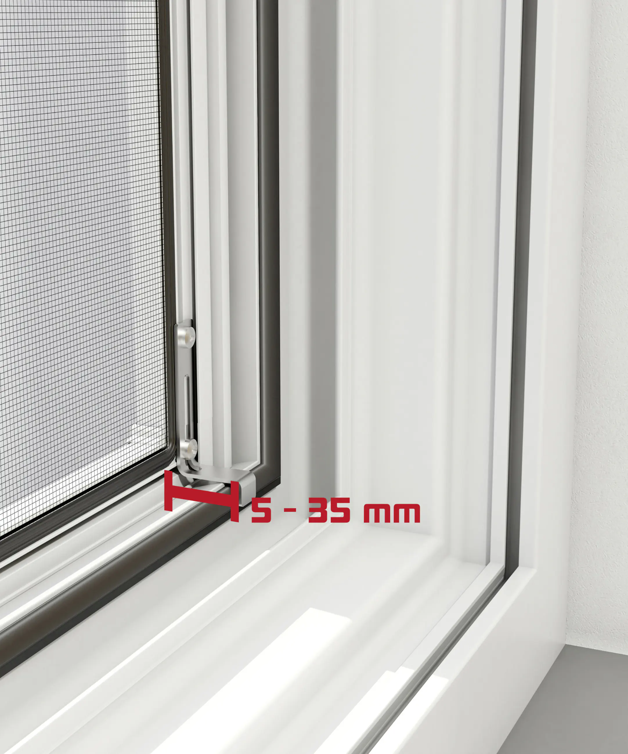 Windhager IS Fliegenschutz-Fenster Plus 140 x 150 cm schwarz/weiß