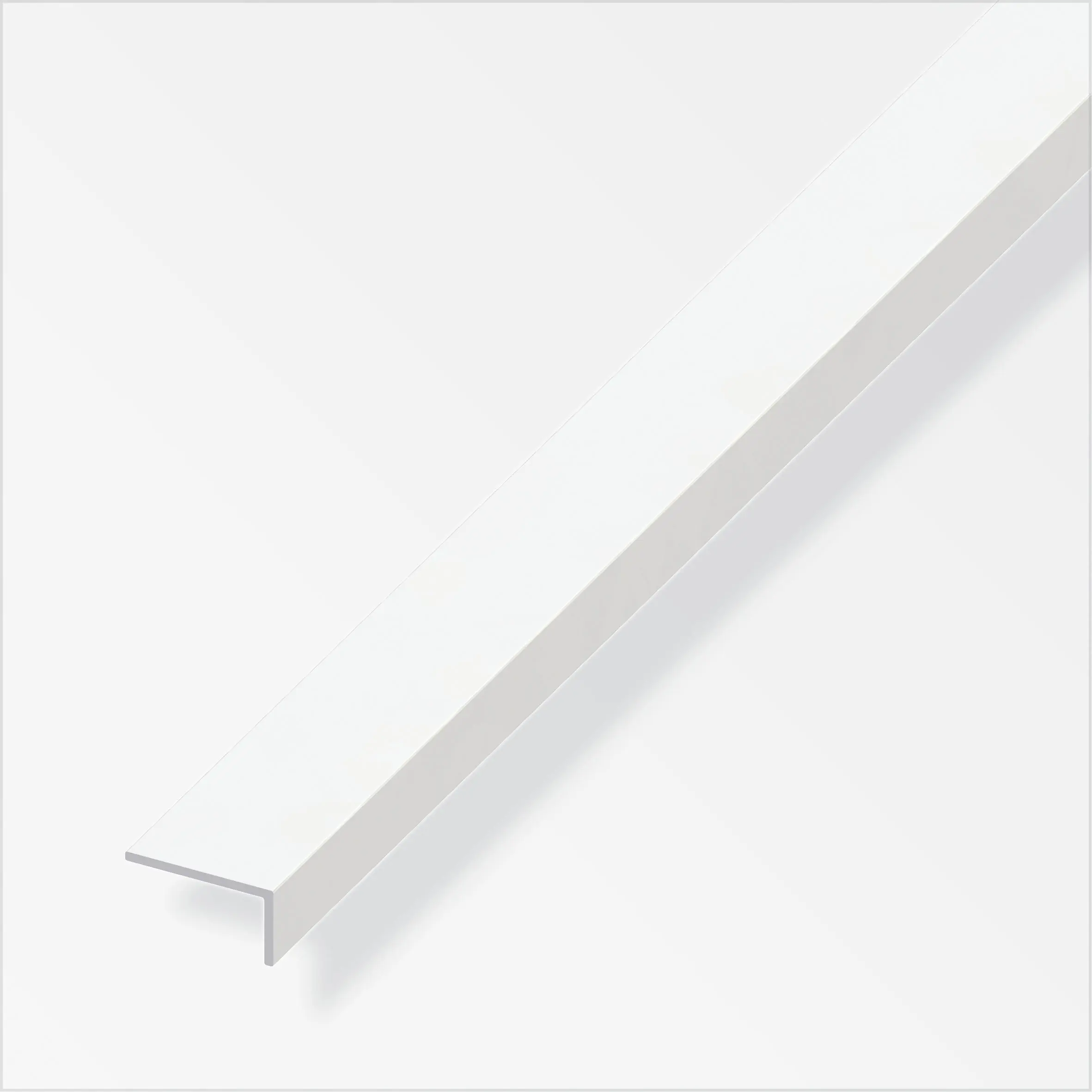alfer Winkel 1 m, 10 x 13 mm PVC (Kunststoff) glatt weiss