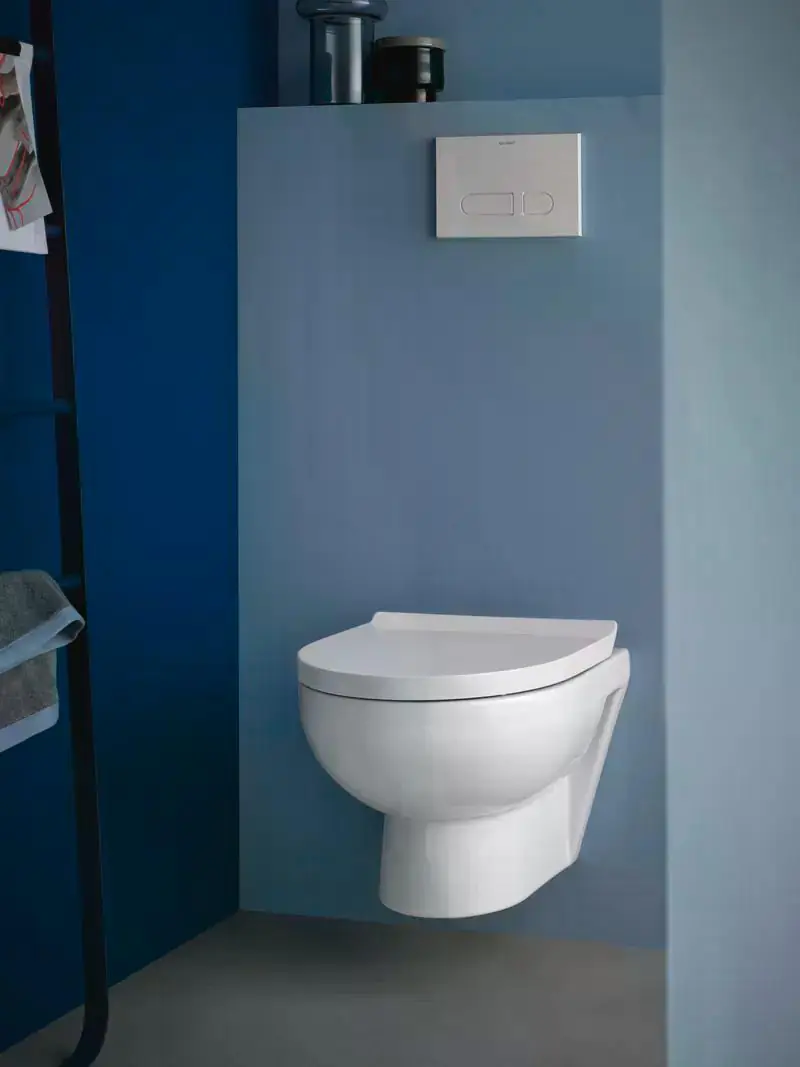 Duravit Wand WC spülrandlos DuraStyle Basic Tiefspüler weiß inkl. WC Sitz