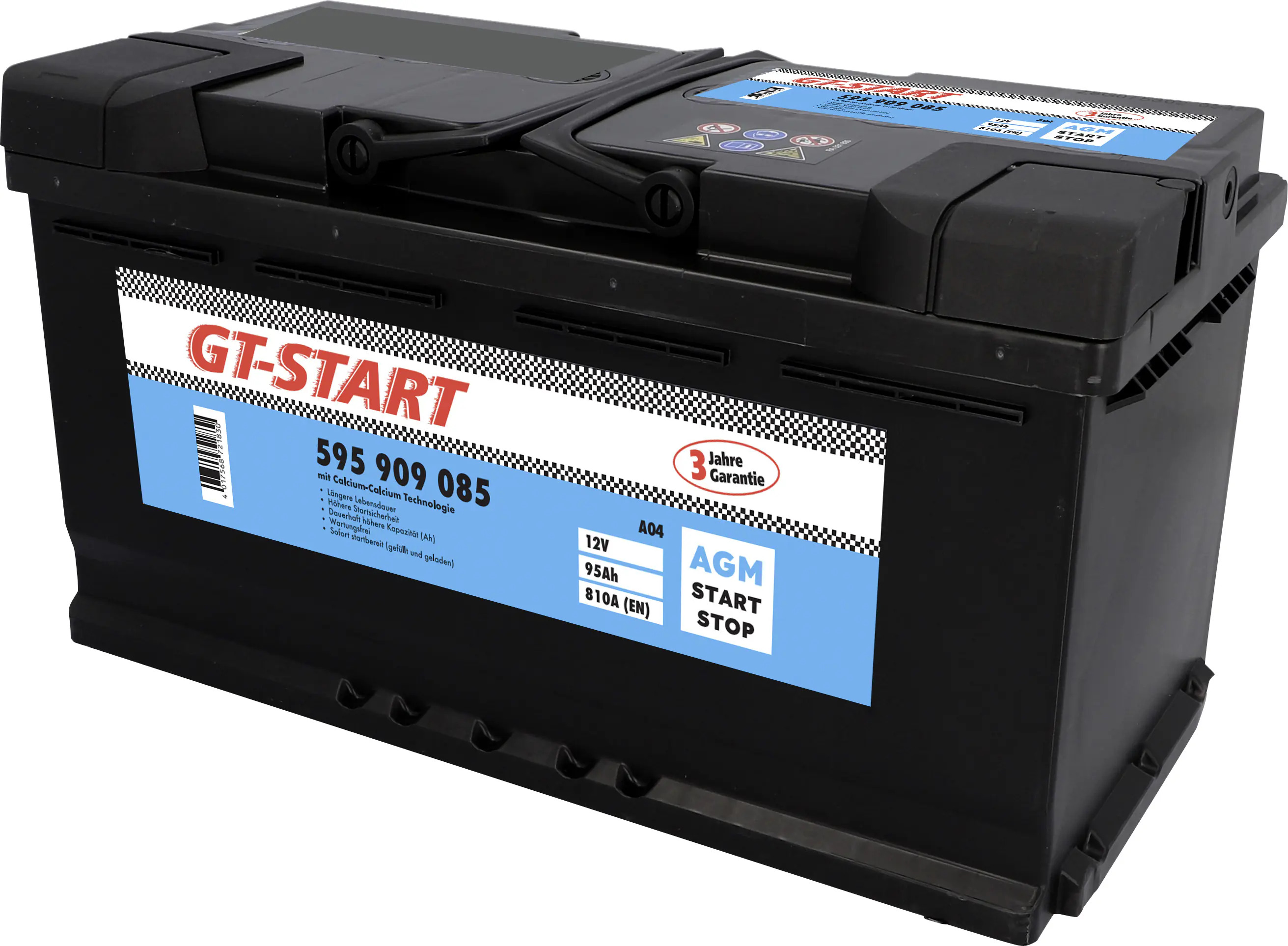 GT-Start Starterbatterie AGM 95Ah 810A 595 909 085