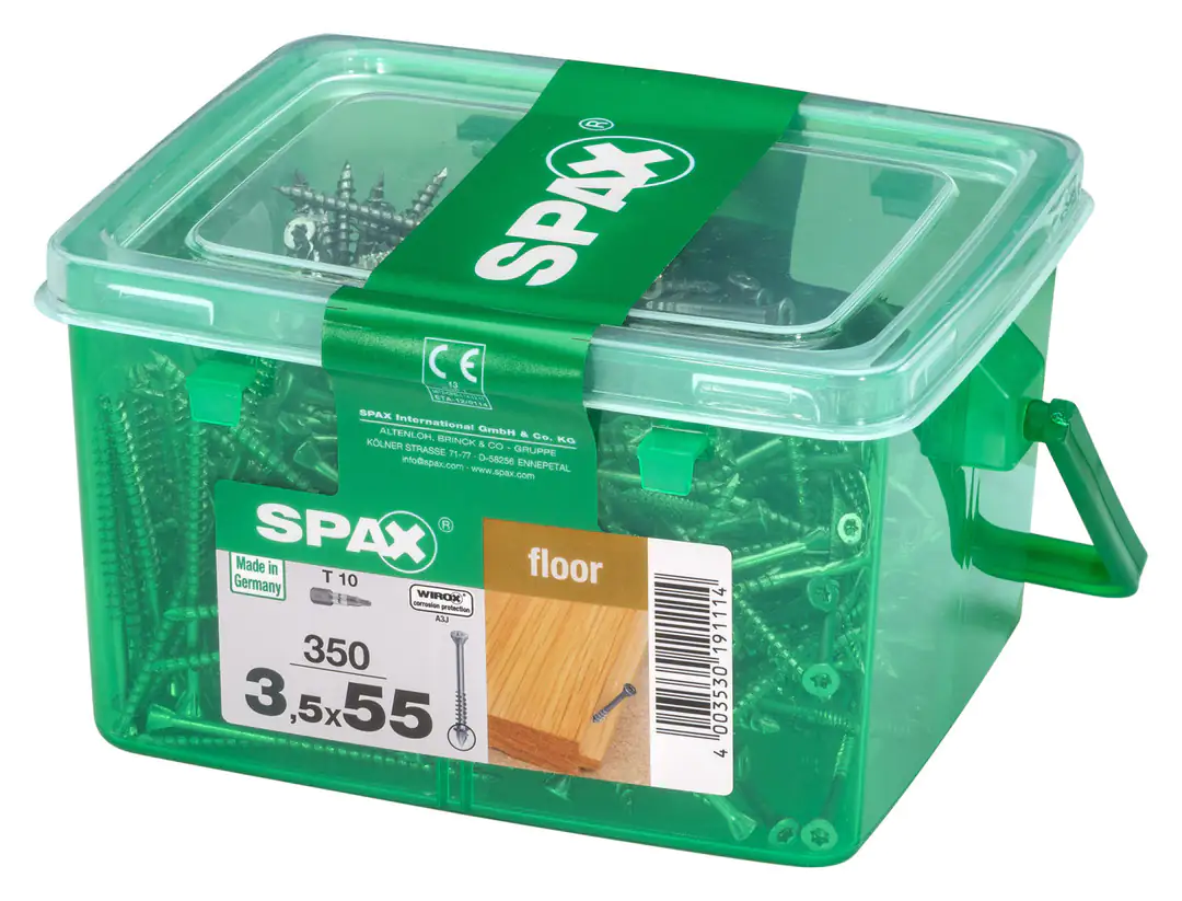 Spax Dielenschrauben 3.5 x 55 mm TX 10 - 350 Stk.