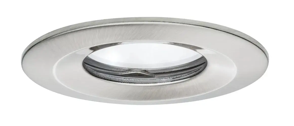 Paulmann LED-Einbauleuchte Nova Plus Ø 7,8 cm warmweiß eisen gebürstet dimmbar