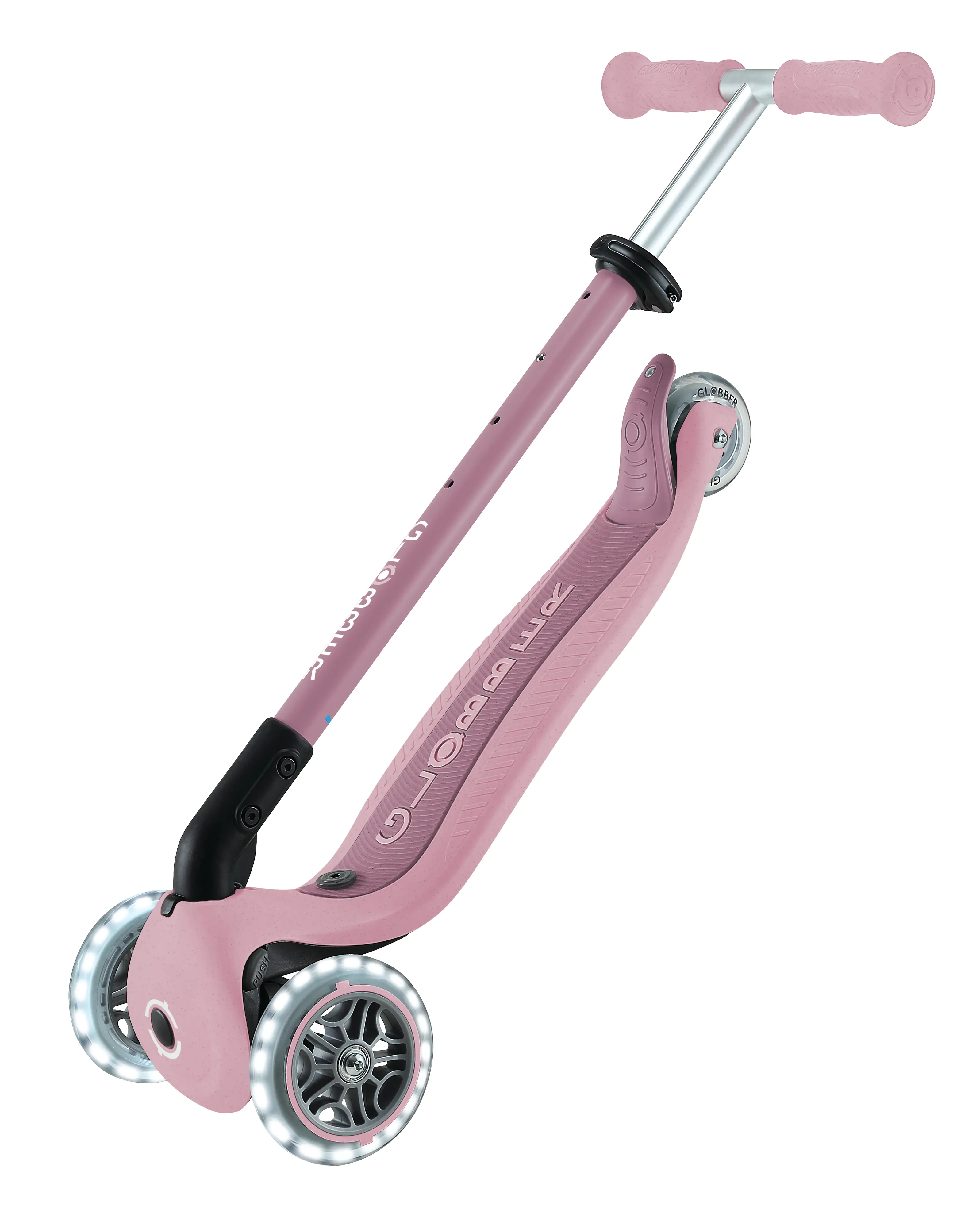 Globber 3-in-1 Fahrzeug Go-Up Active Lights Eco beere mit Leuchtrollen