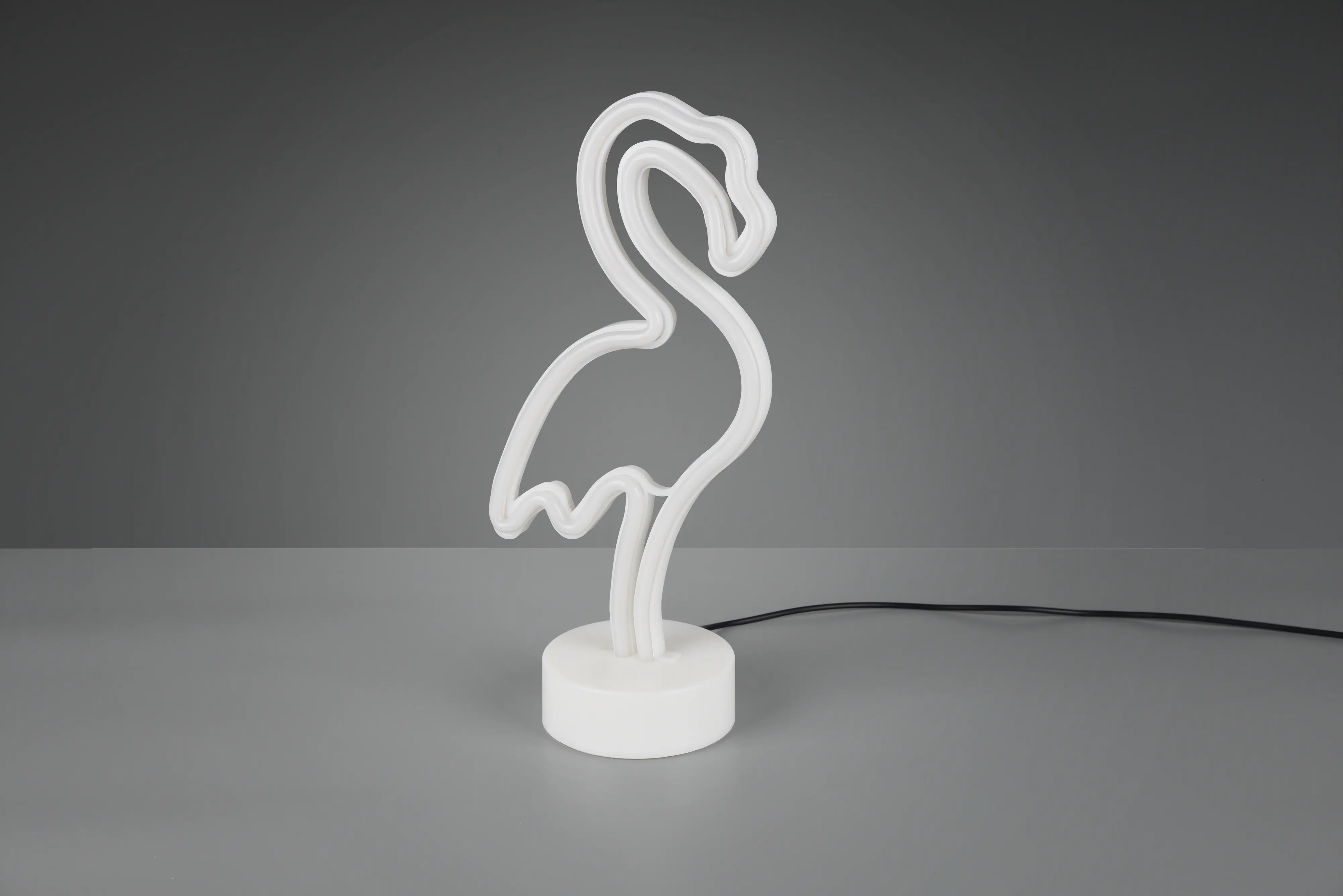 Reality LED Tischleuchte Flamingo 29 x 14 cm warmweiß weiß