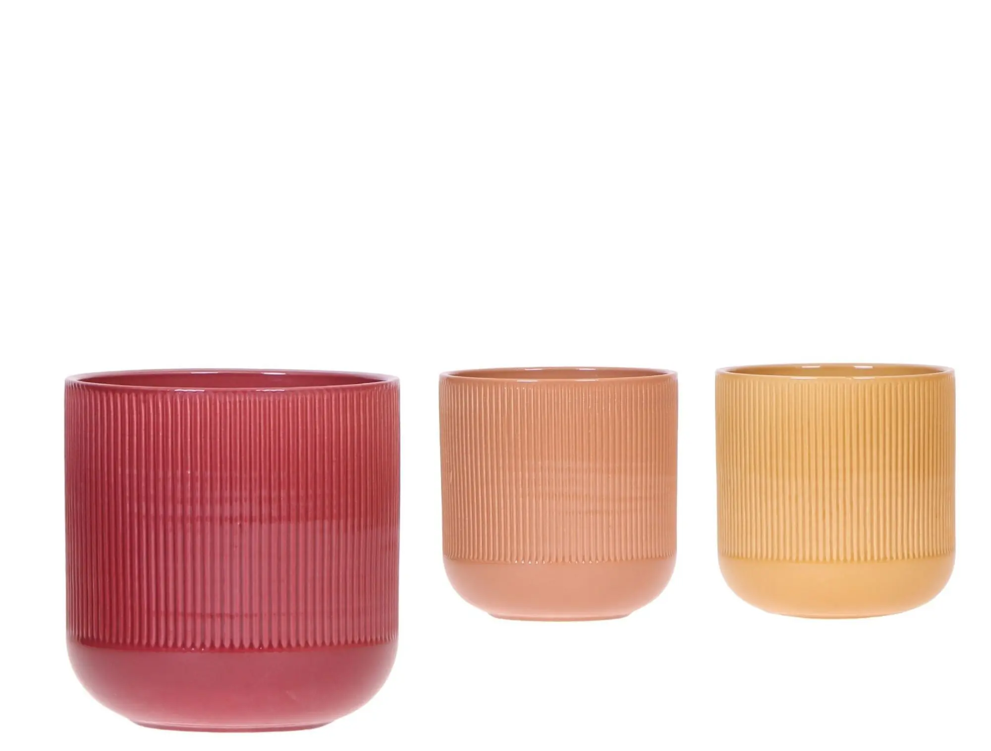 Pflanztopf Flare Keramik Ø 12 x 13 cm farblich sortiert