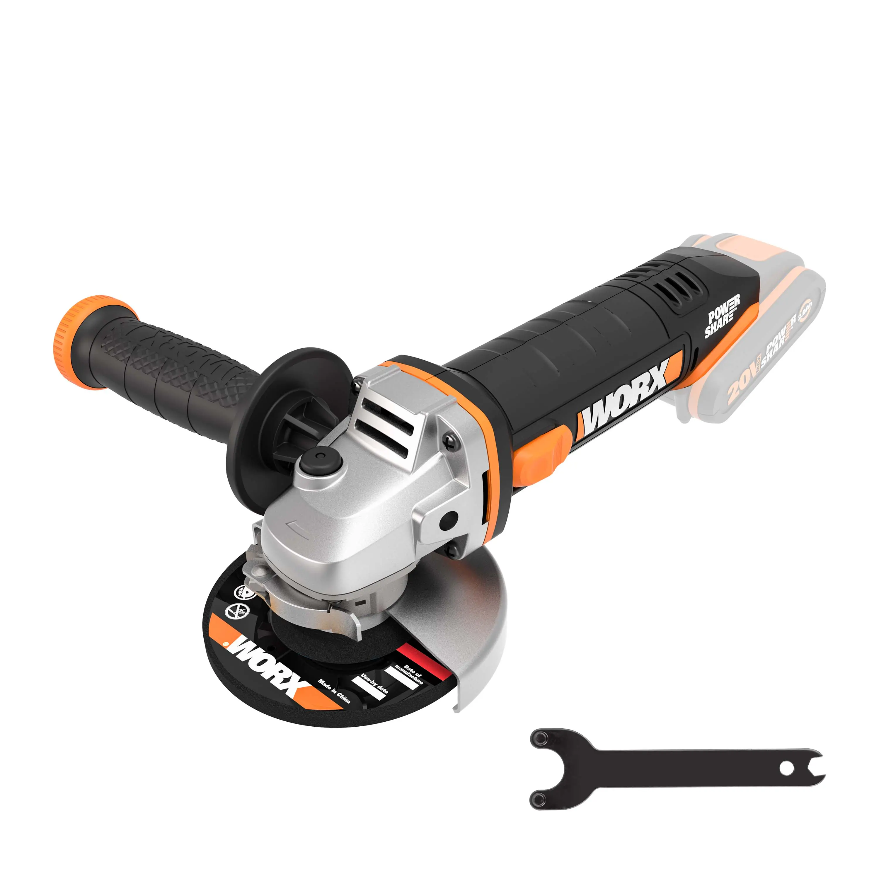 Worx Akku-Winkelschleifer WX800.9 20 V Solo