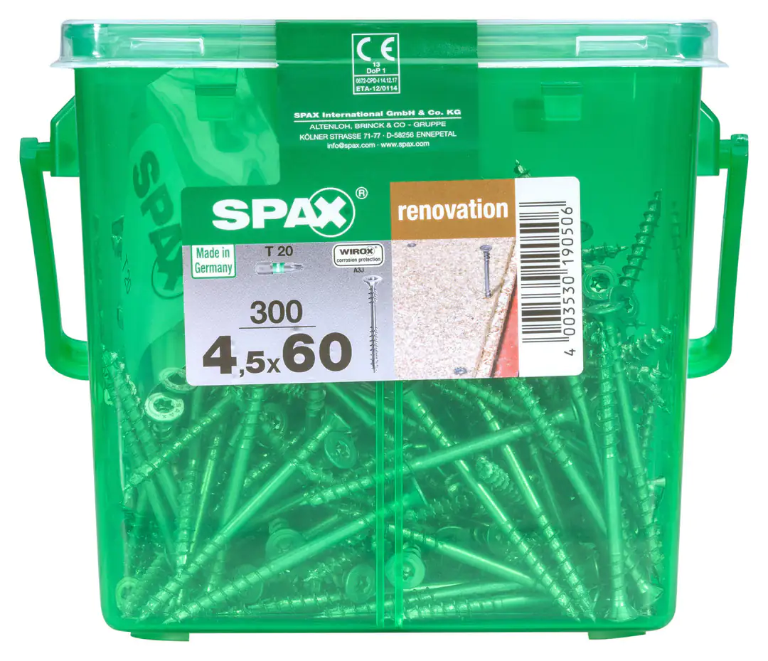 Spax Verlegeschrauben 4.5 x 60 mm TX 20 - 300 Stk.
