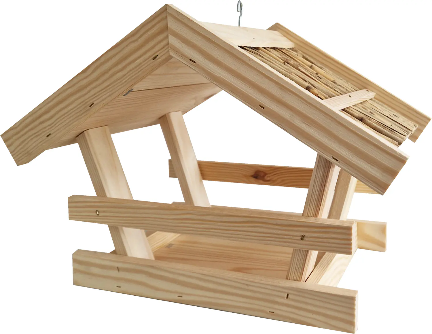 Vogelhaus mit Strohdach 39 x 26 x 28 cm